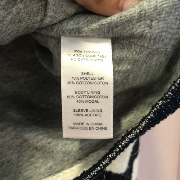 Splendid navy blue&white striped sweater blazer - Picture 4 of 4